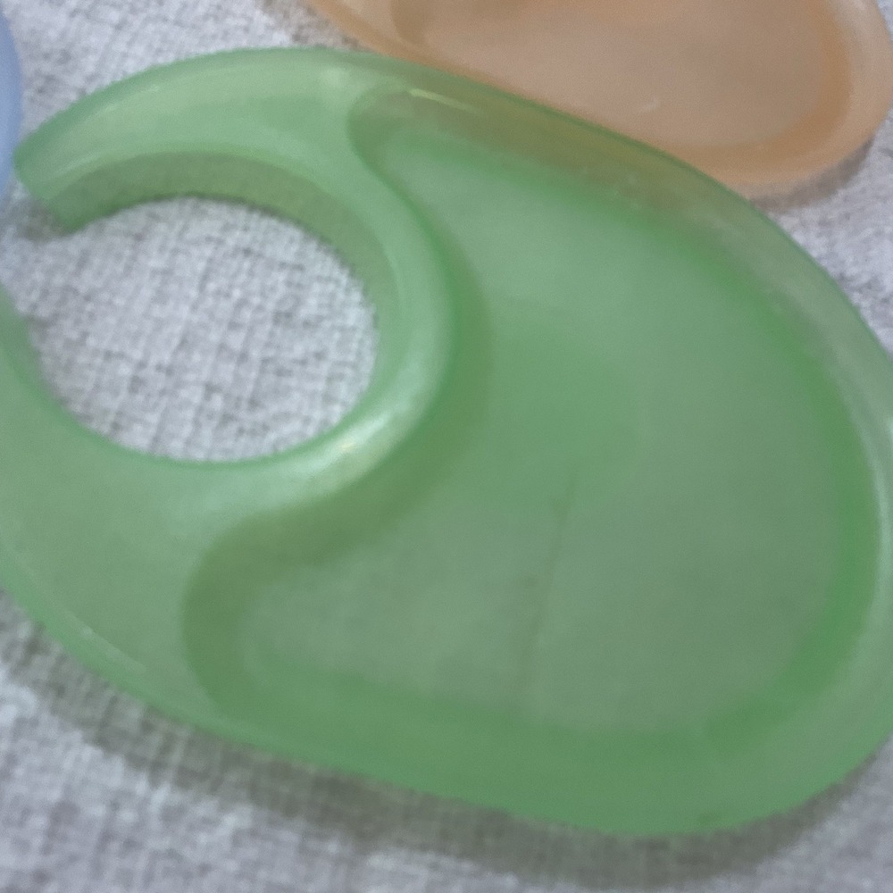 Tupperware Impressions Set of‎ 4 Cup Holder Snackatizer Tray Snack Plates Gift - Picture 3 of 7